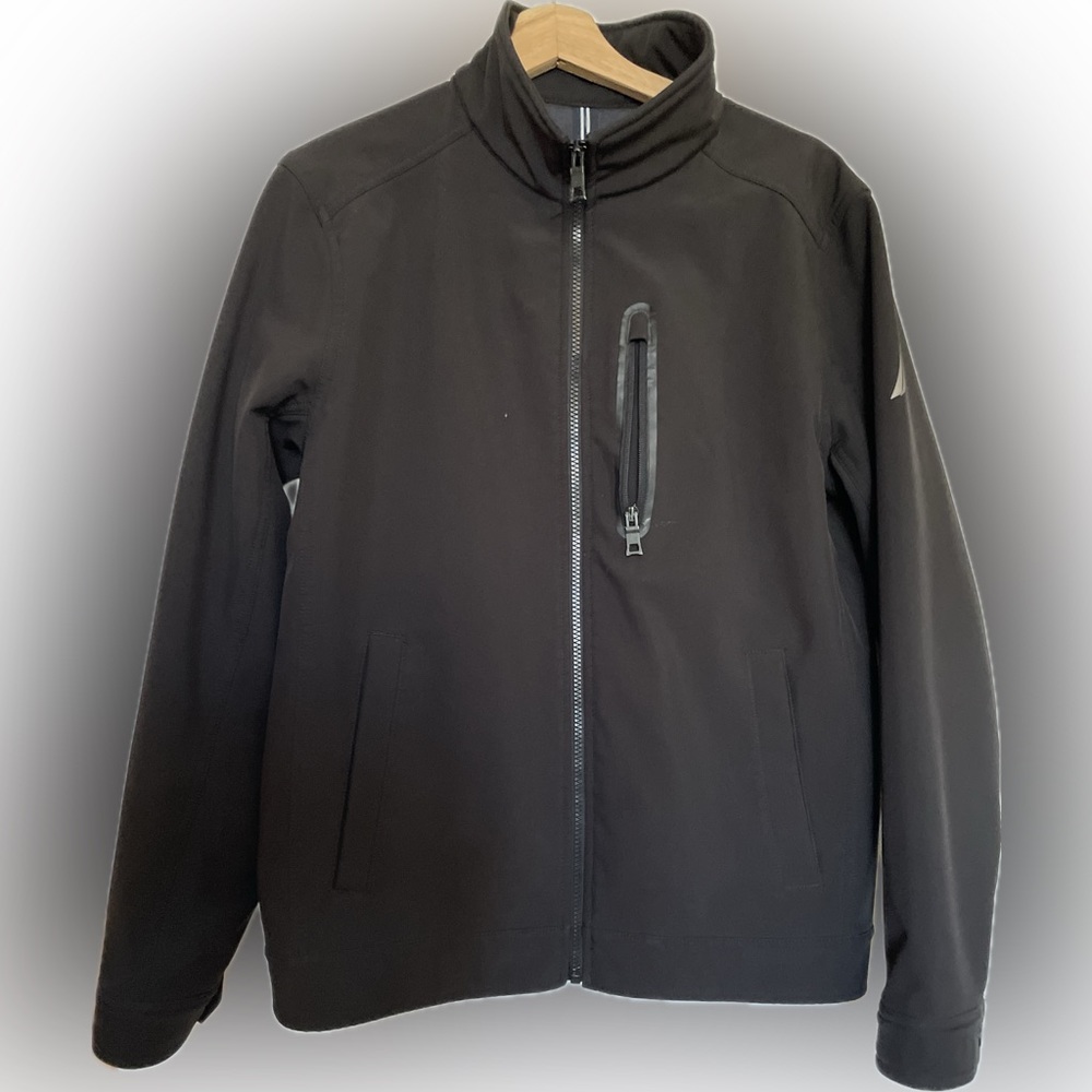 Nautica, black rain resistant jacket